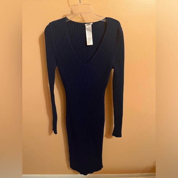 Wolford Merino Rib Dress in Iris Bloom - Picture 2 of 6